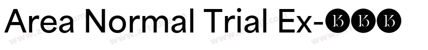 Area Normal Trial Ex字体转换
